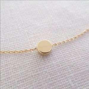 ‼️LAST ONE‼️Dainty Dot Pendant Necklace Gold Tone